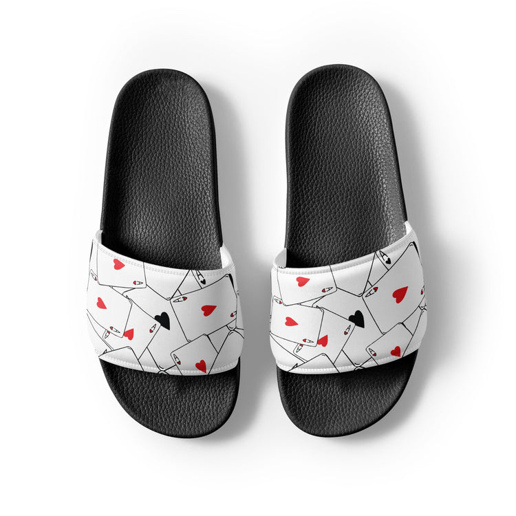 hippieartzone - Aces Anyone Men’s sliders