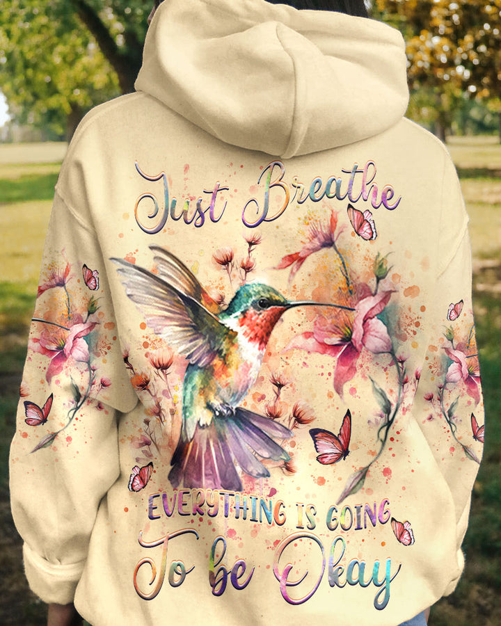 Hippie Art Zone - Just Breathe Hummingbird For Hippie
