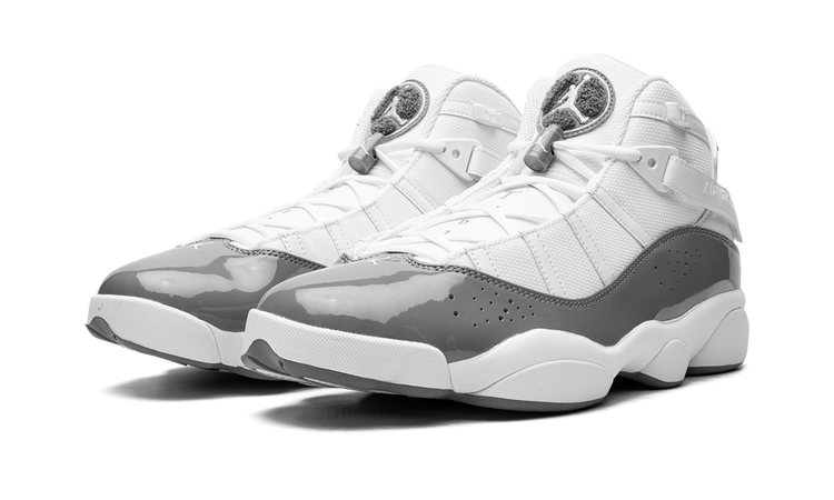 Jordan 6 rings "White / Cool Grey" 322992 121