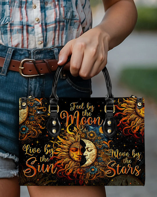 hippieartzone Bag - LIVE BY THE SUN LEATHER HANDBAG