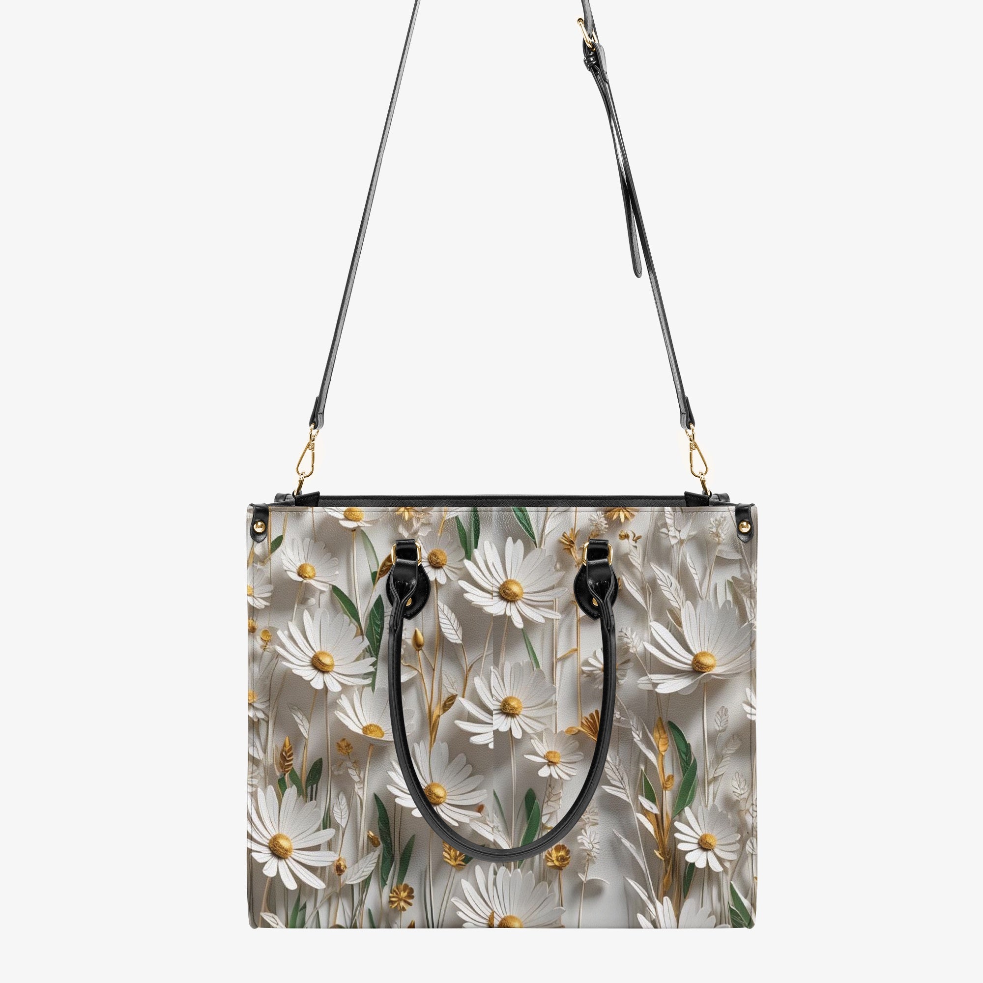 White Floral Crossbody Purse Shoulder Bag For Boho Hippie Style