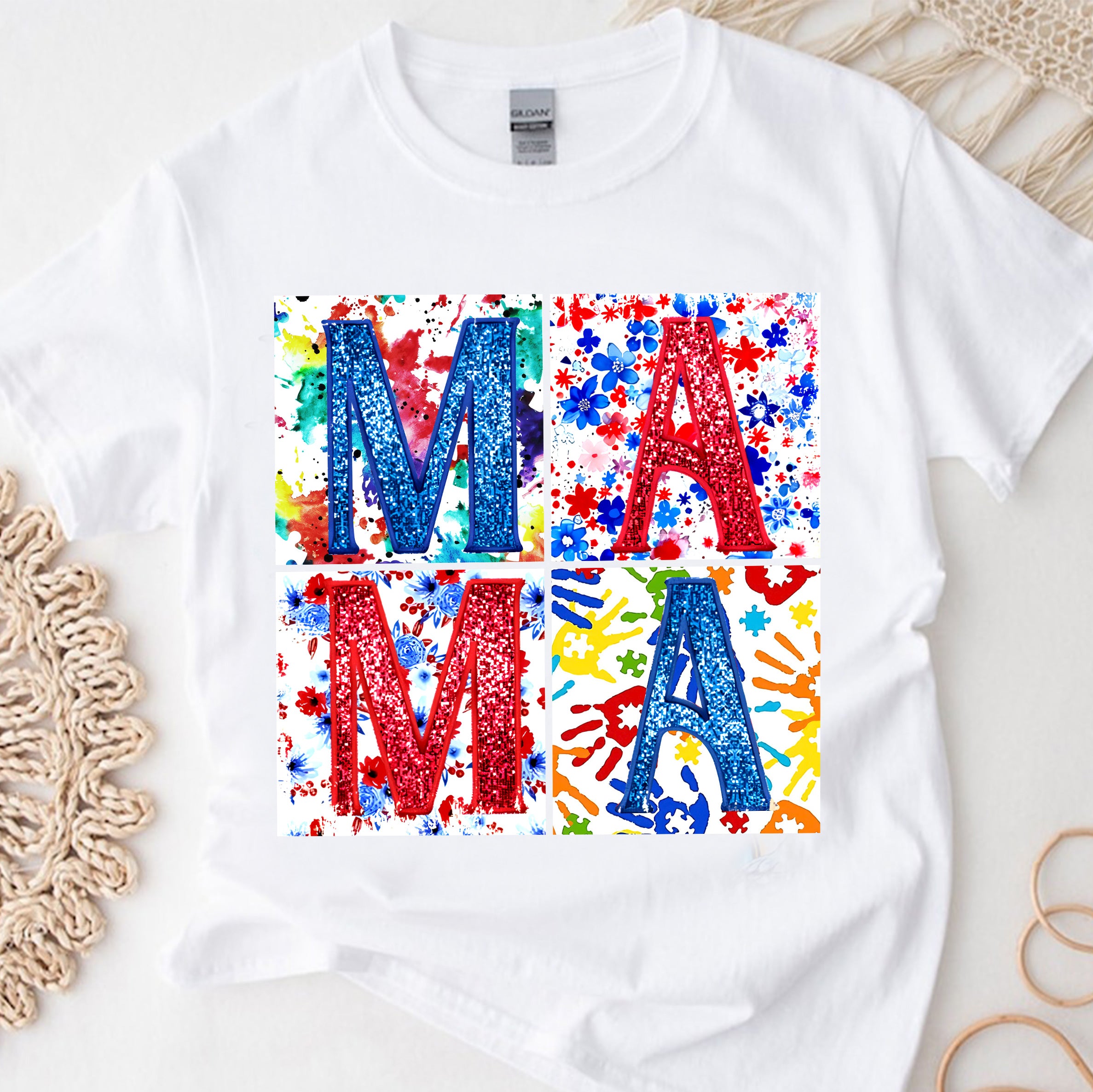 hippieartzone Tshirt - Autism Mama Floral Tshirt, Sweatshirt