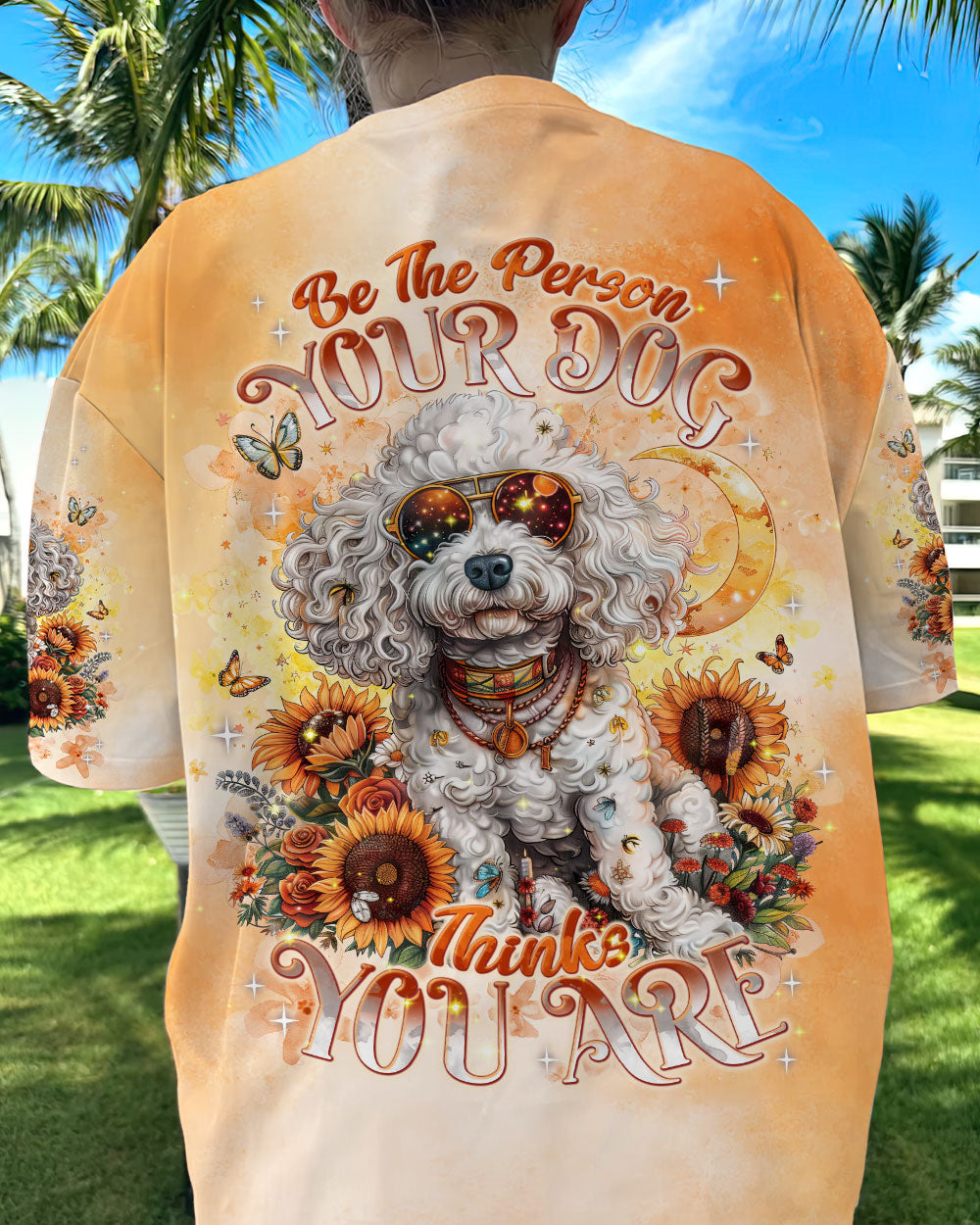 Hippie Art Zone - E The Person Your Dog Thinks You Are Poodle Dog For Hippie