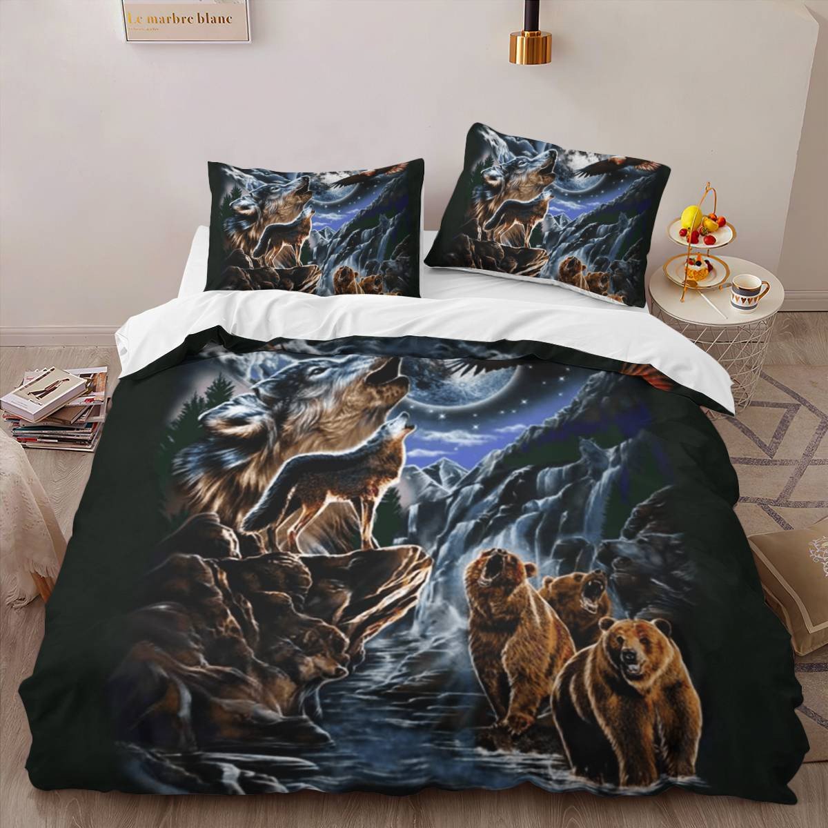hippieartzone - Native American Animal Spirit Bedding Set