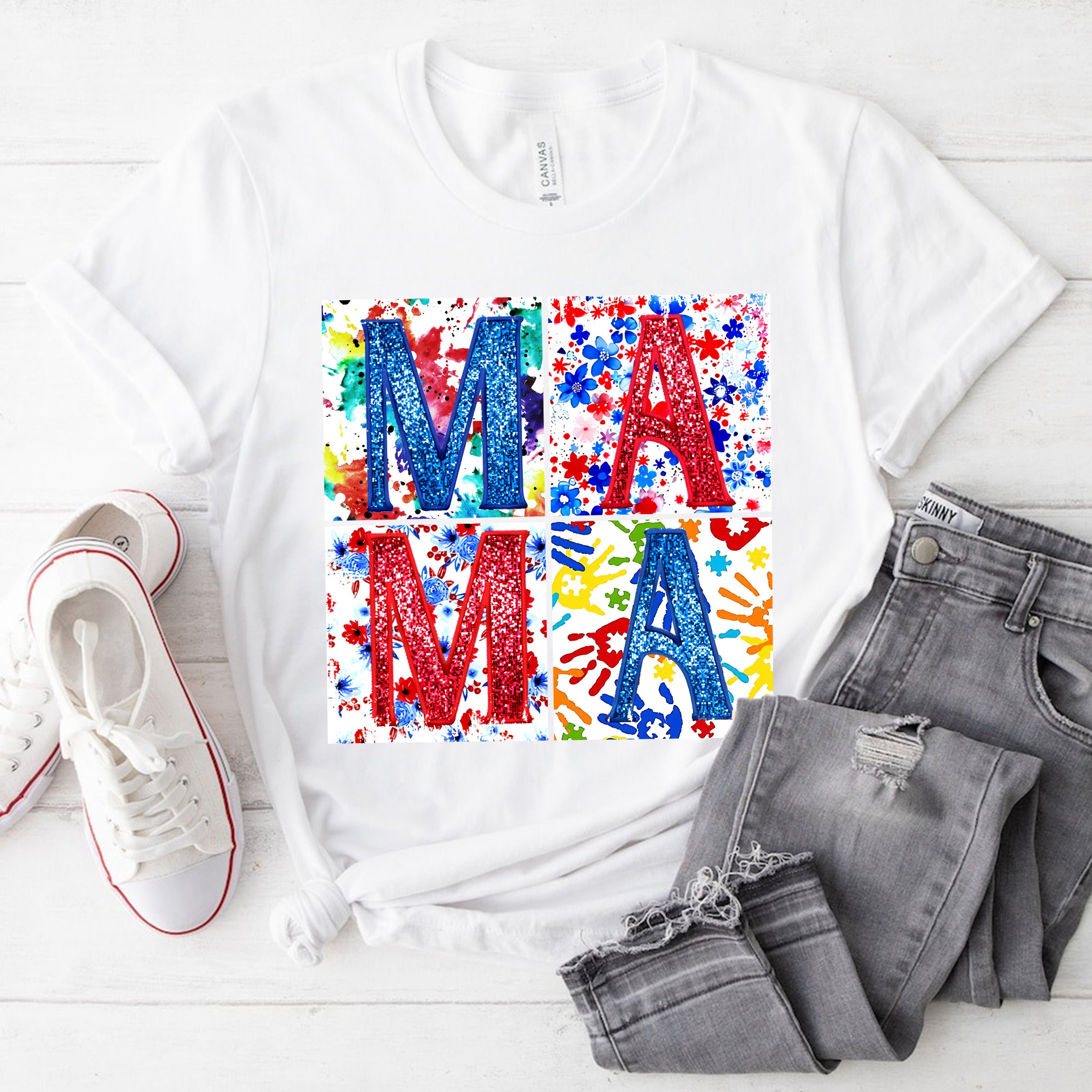 hippieartzone Tshirt - Autism Mama Floral Tshirt, Sweatshirt