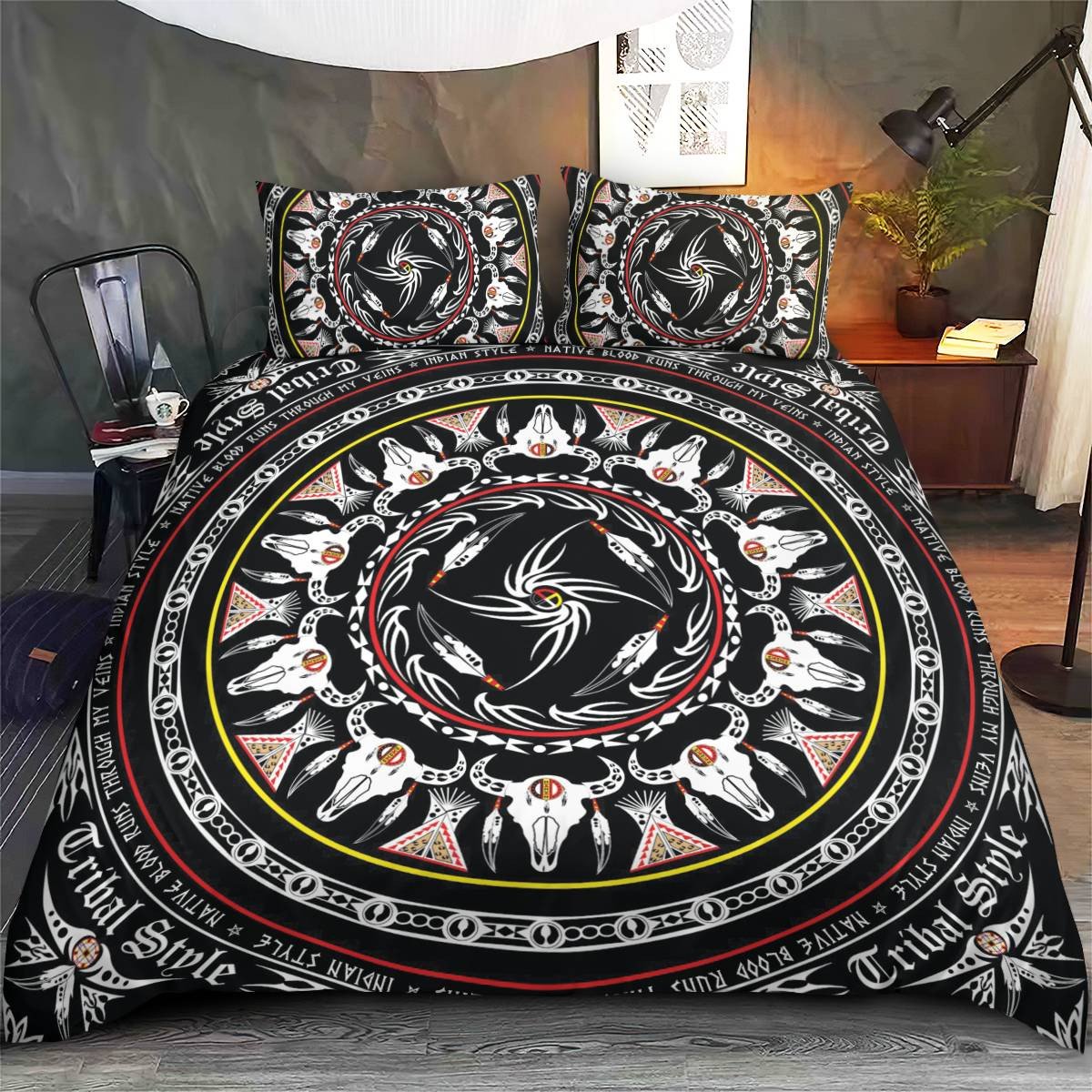 hippieartzone - Native American Pattern Bedding Set