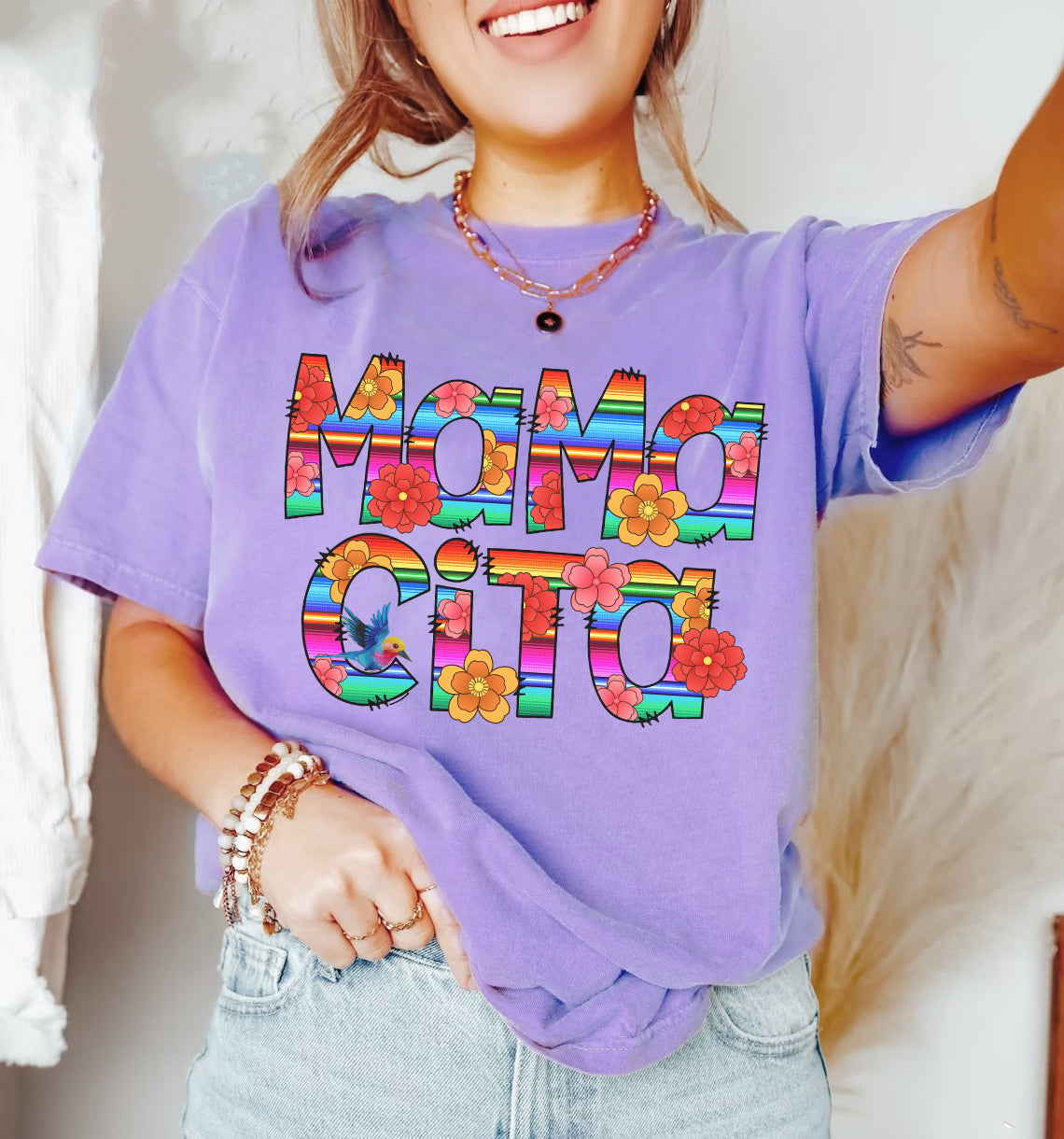 hippieartzone Tshirt - Cute Mamacita Tshirt, Sweatshirt