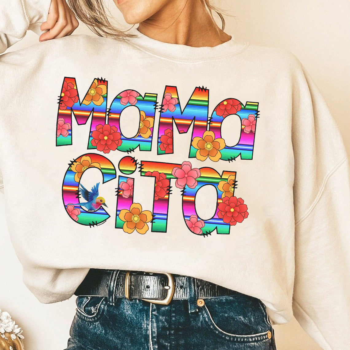 hippieartzone Tshirt - Cute Mamacita Tshirt, Sweatshirt