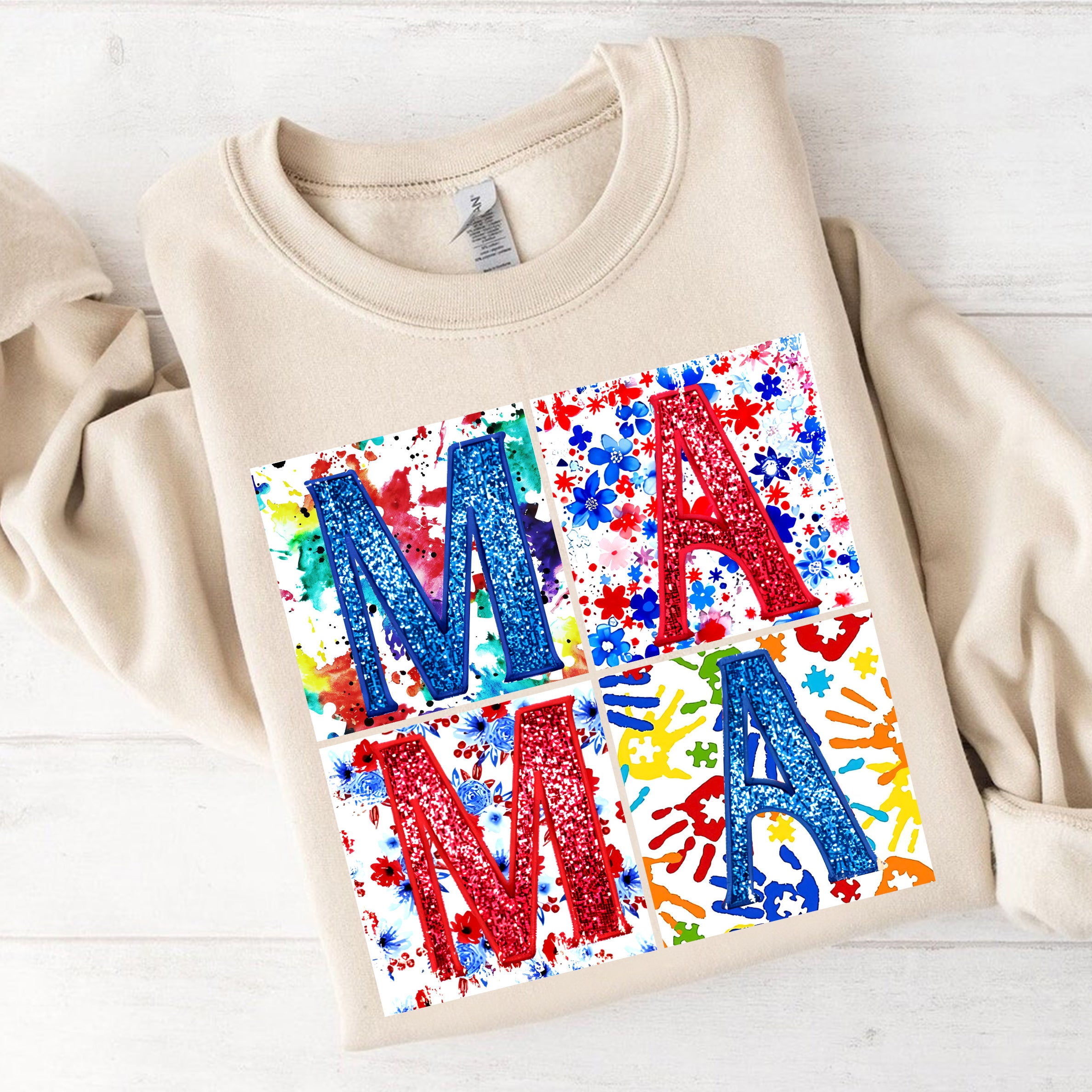 hippieartzone Tshirt - Autism Mama Floral Tshirt, Sweatshirt