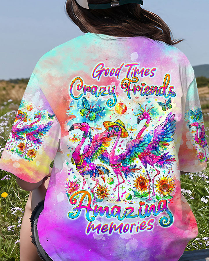 Hippie Art Zone - Good Times Crazy Friend Flamingo For Hippie