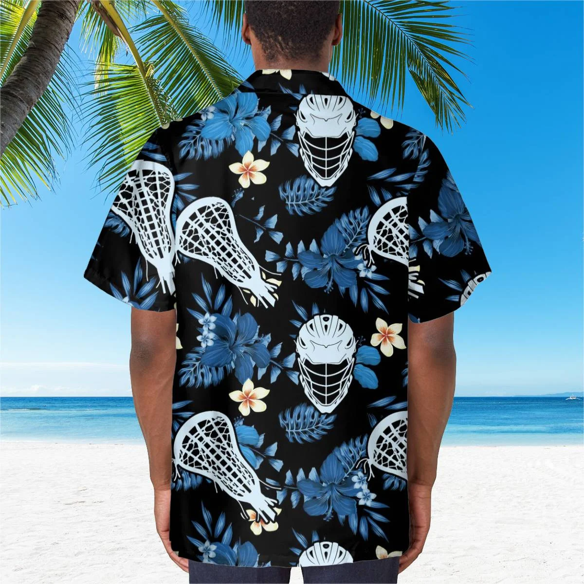 hippieartzone - BLUE LACROSSE SET BEACH TROPICAL HAWAII.