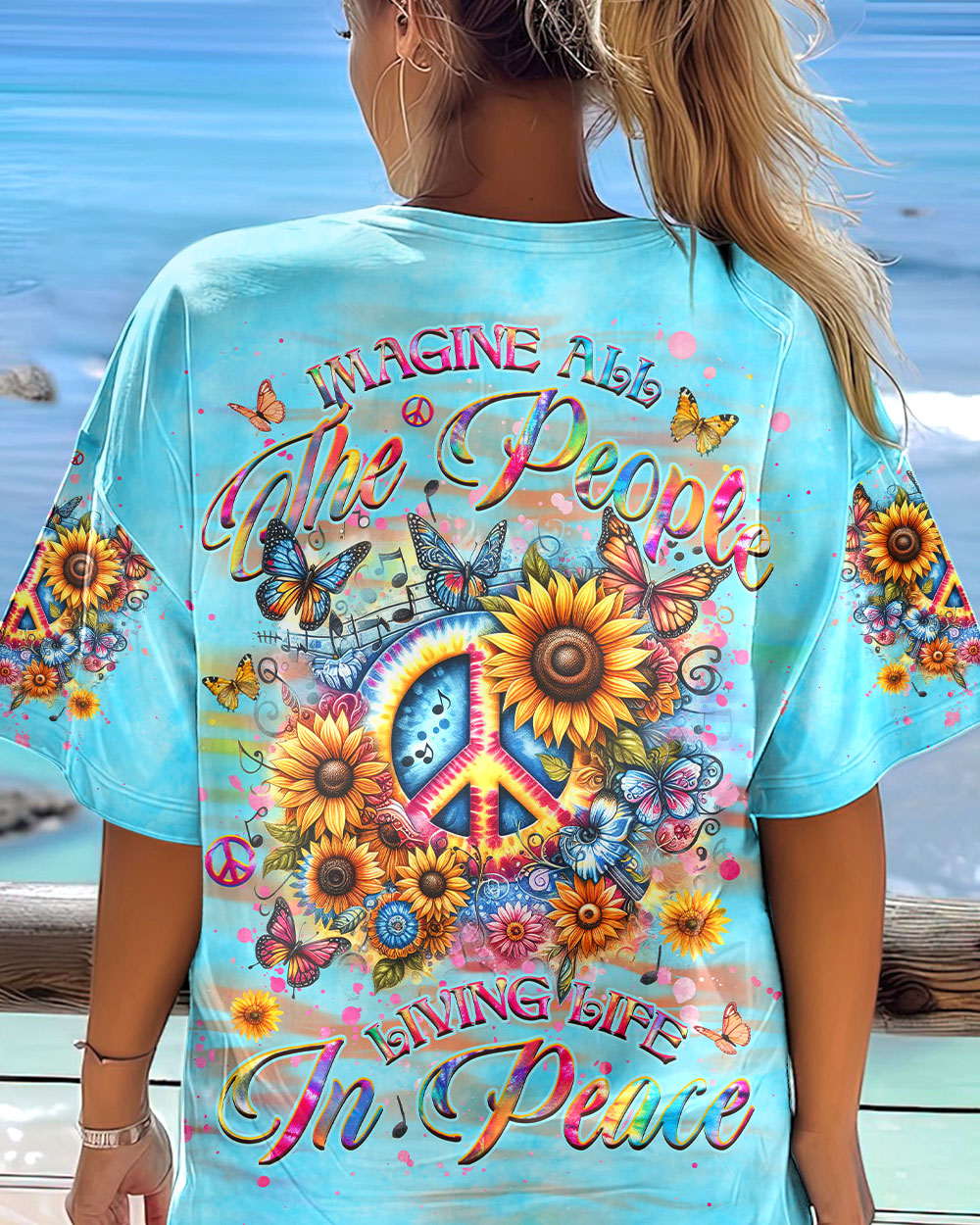 Hippie Art Zone - Imagine All The People Living Life In Peace For Hippie