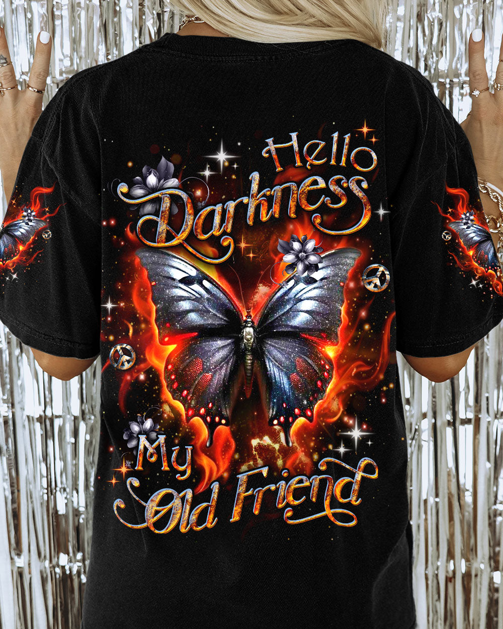 Hippie Art Zone - Hello Darkness My Old Friend Butterfly For Hippie