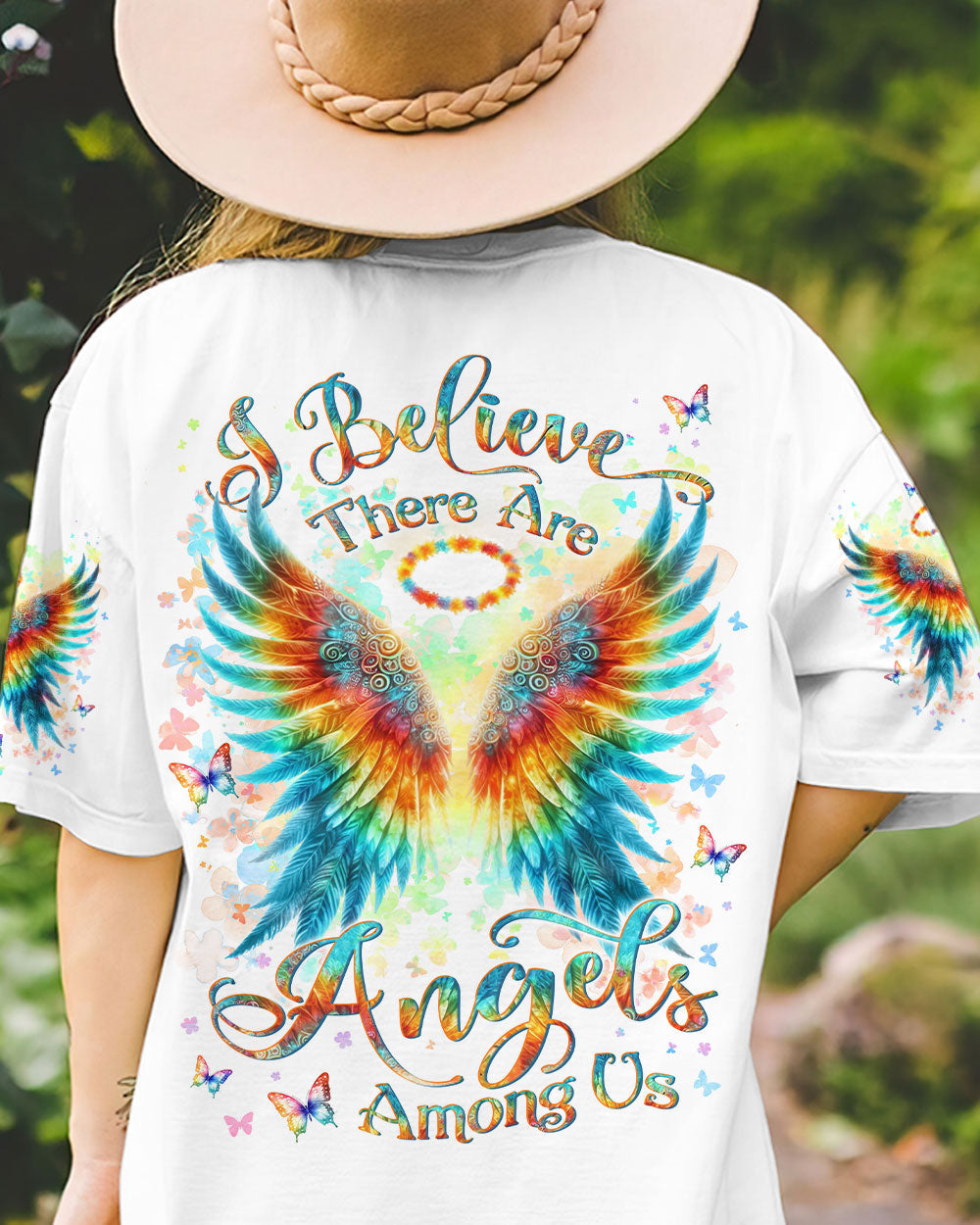 Hippie Art Zone - I Believe There Are Angels Among Us Wings For Hippie