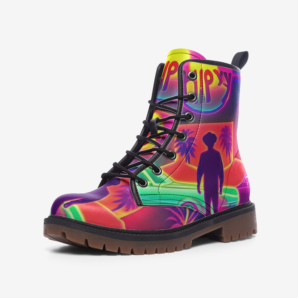 Hippie Art Zone - Hippie Destination on Leather Lightweight Boots for Hippies