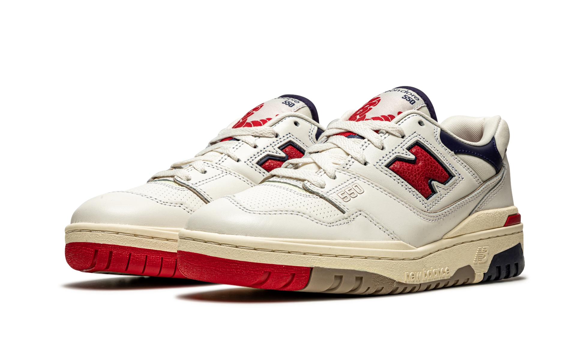 550 "aime Leon Dore - White Navy Red" - 2