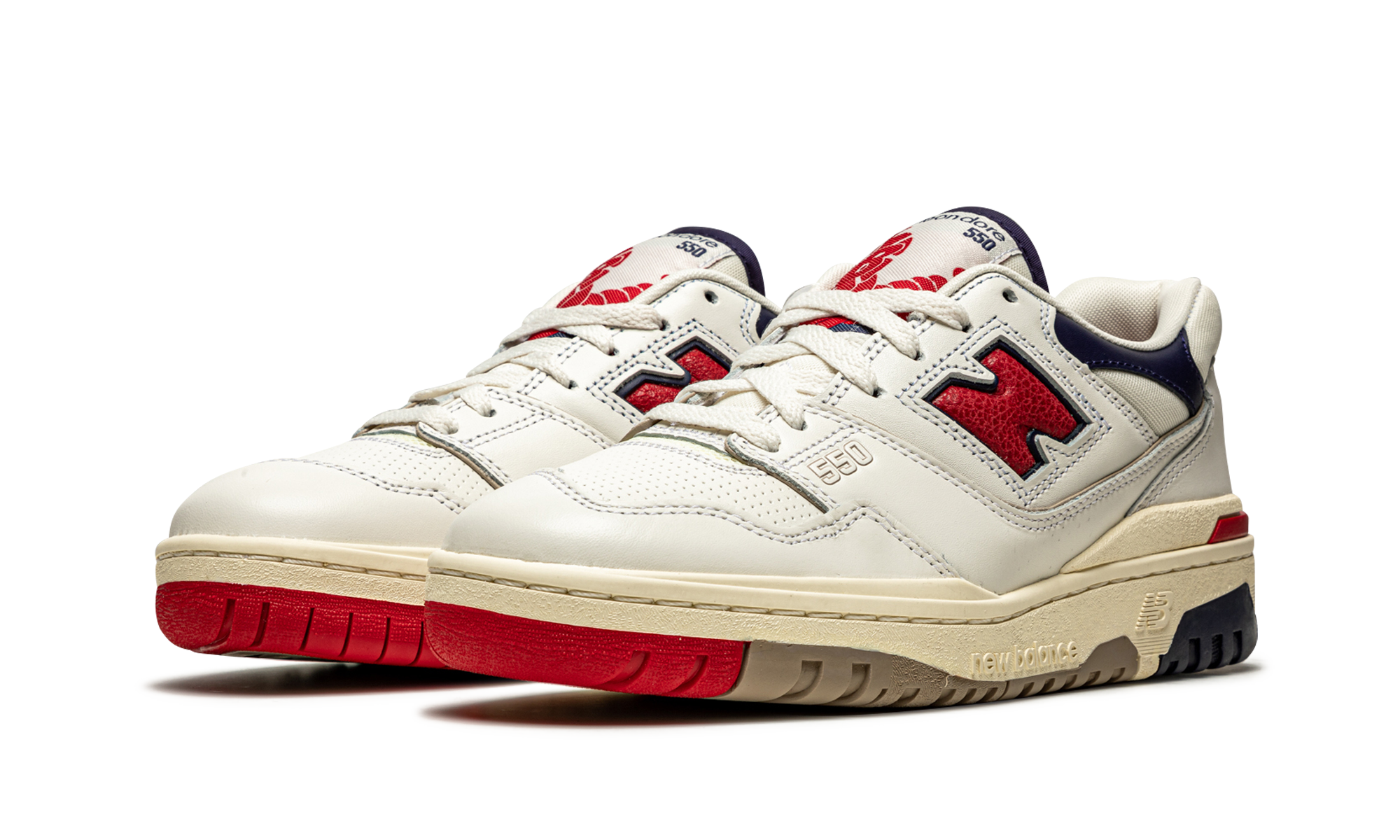 550 "aime Leon Dore - White Navy Red" - 2