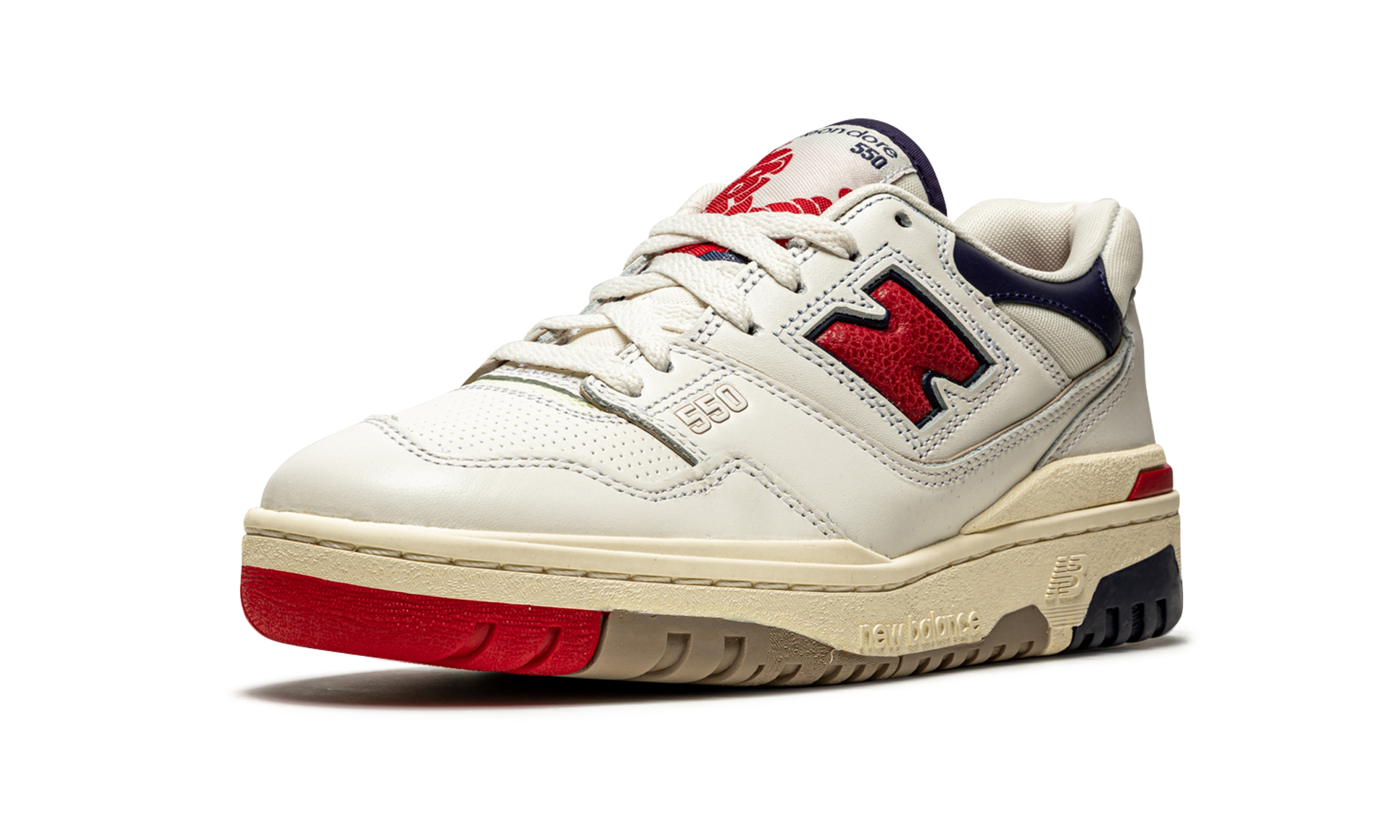 550 "aime Leon Dore - White Navy Red" - 4