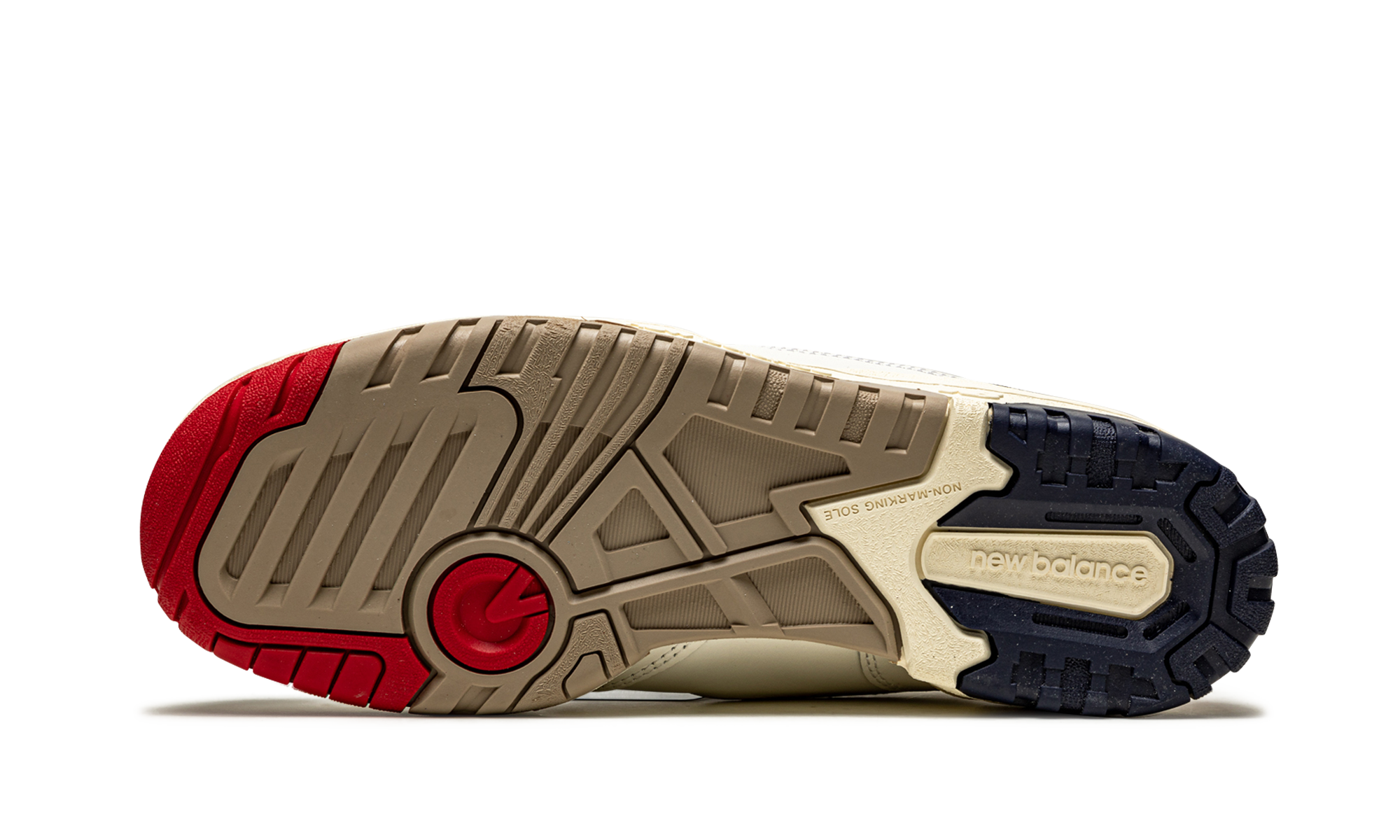550 "aime Leon Dore - White Navy Red" - 5