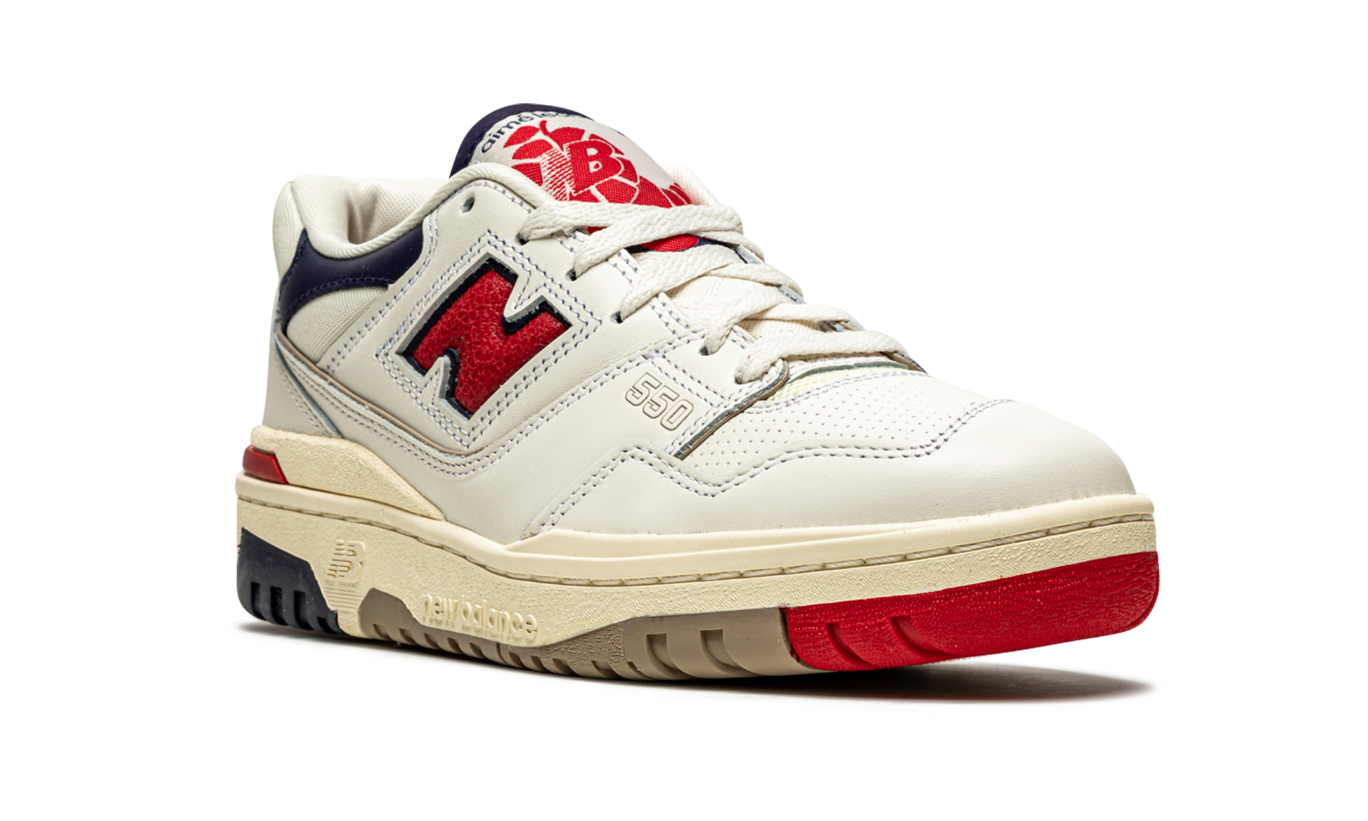550 "aime Leon Dore - White Navy Red" - 7