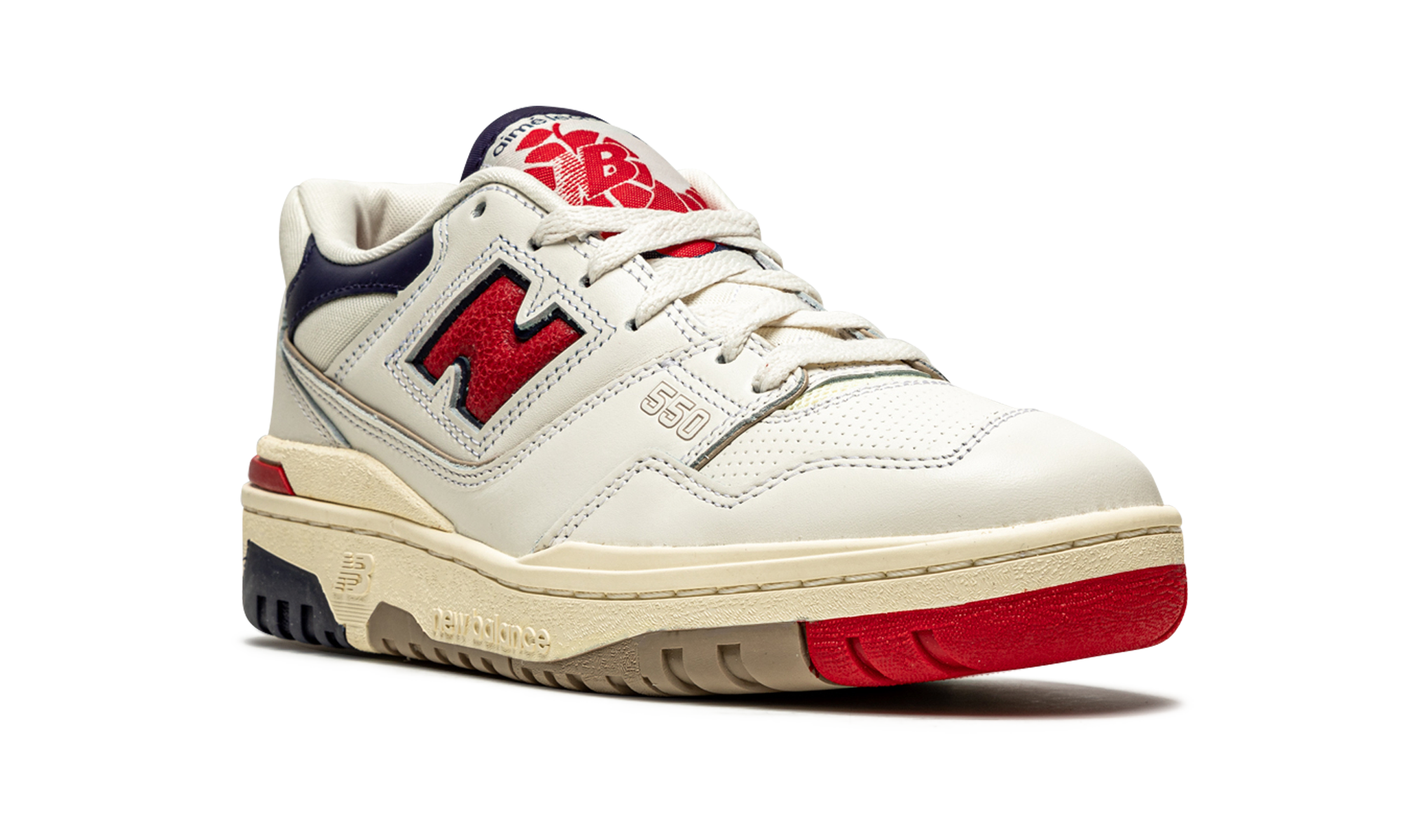 550 "aime Leon Dore - White Navy Red" - 7