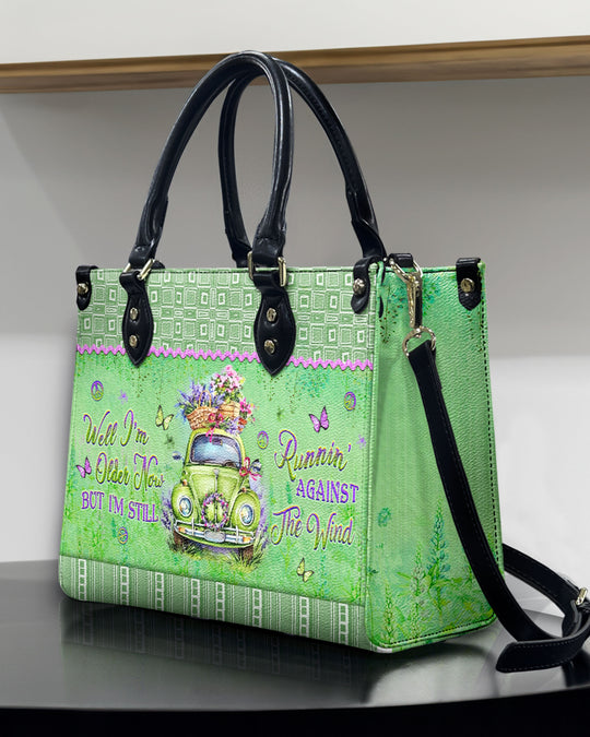 hippieartzone Bag - RUNNING AGAINST THE WIND LEATHER HANDBAG