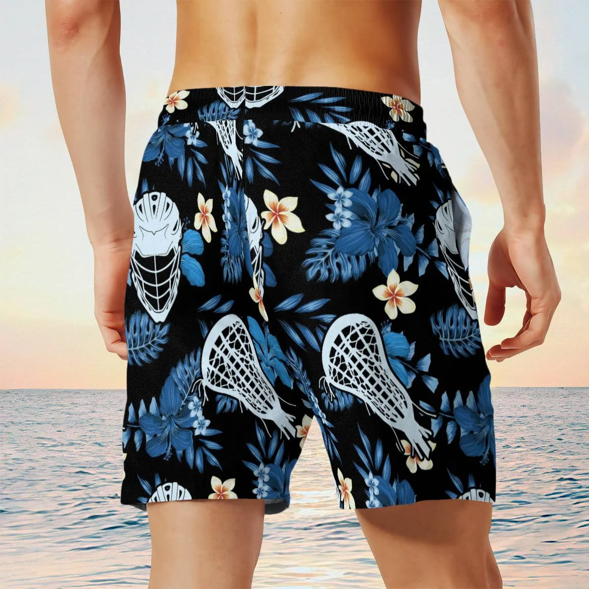 hippieartzone - BLUE LACROSSE SET BEACH TROPICAL HAWAII.