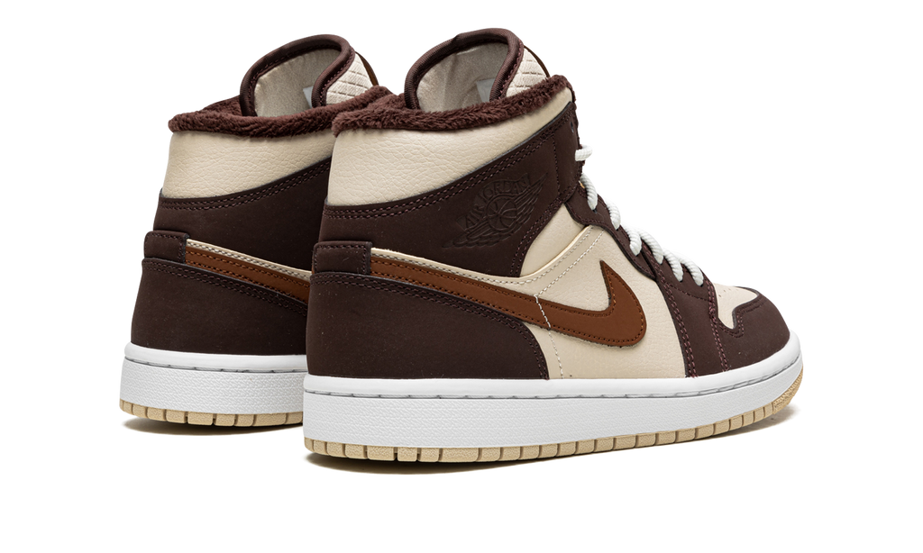 Air Jordan 1 Mid SE Wmns "Brown Basalt Fleece" DO6699 200