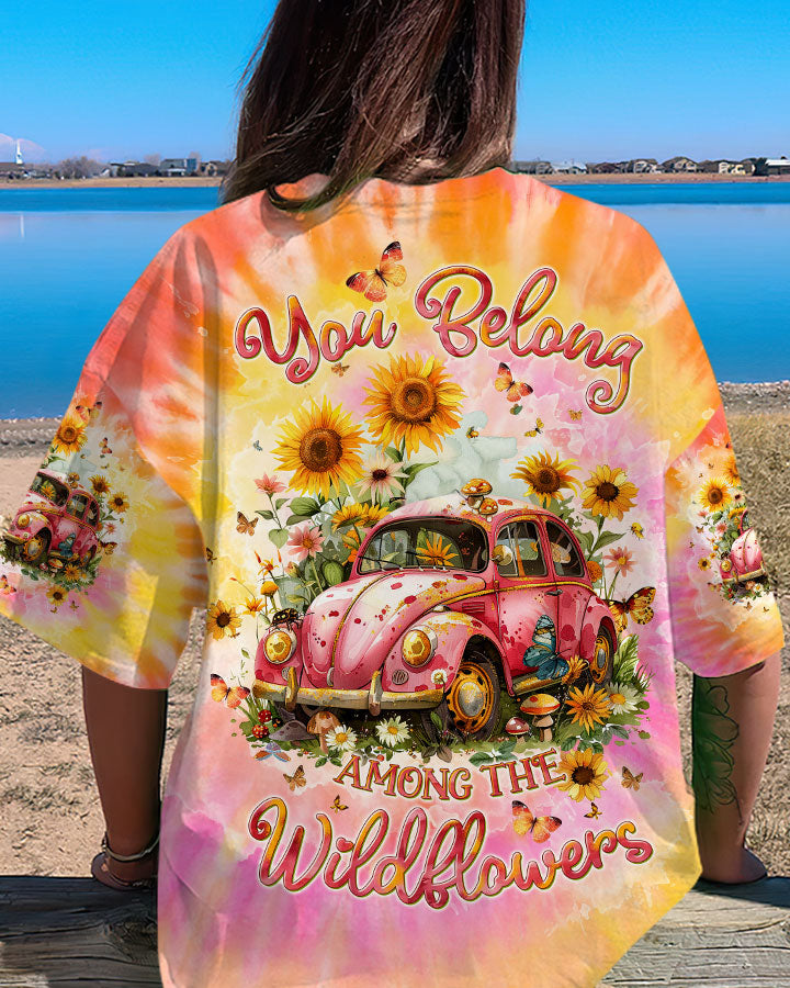 Hippie Art Zone - You Belong Among The Wildflowers Car For Hippie