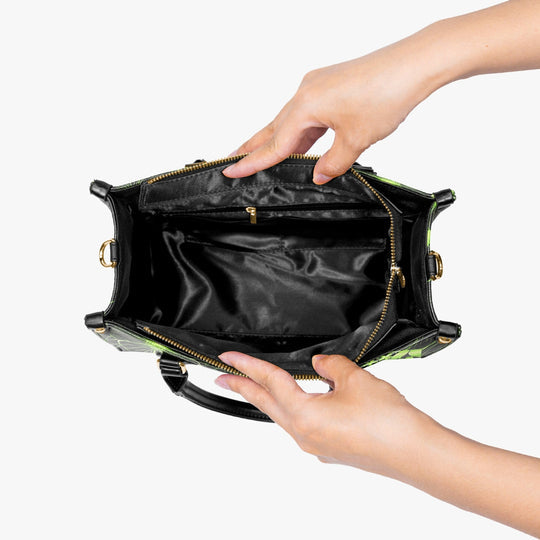 hippieartzone Bag - FLY ME TO THE MOON FROG LEATHER HANDBAG