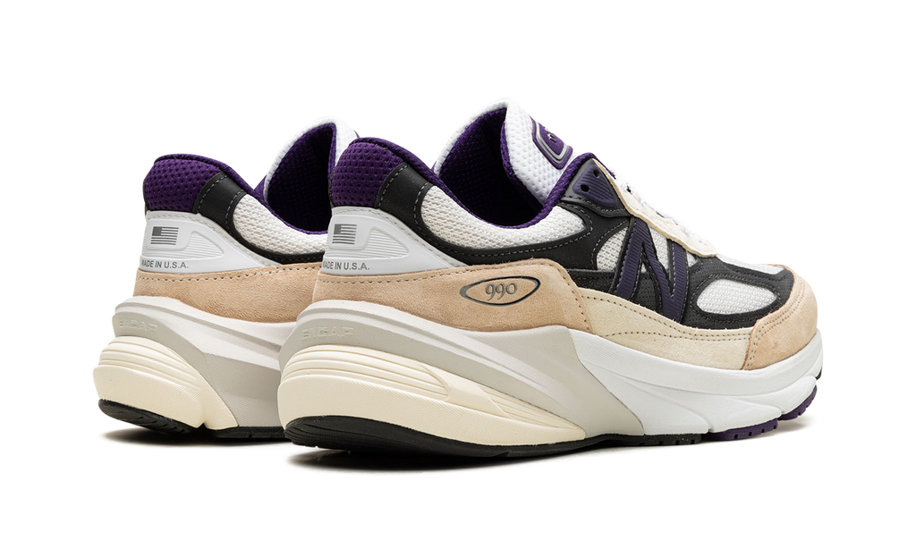 990v6 "Made In USA - Teddy Santis White Black Plum" U990WB6