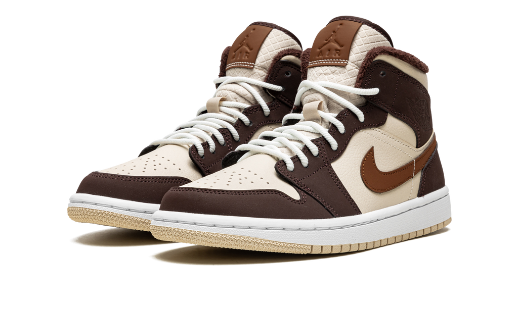 Air Jordan 1 Mid SE Wmns "Brown Basalt Fleece" DO6699 200