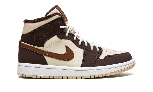 Air Jordan 1 Mid SE Wmns "Brown Basalt Fleece" DO6699 200