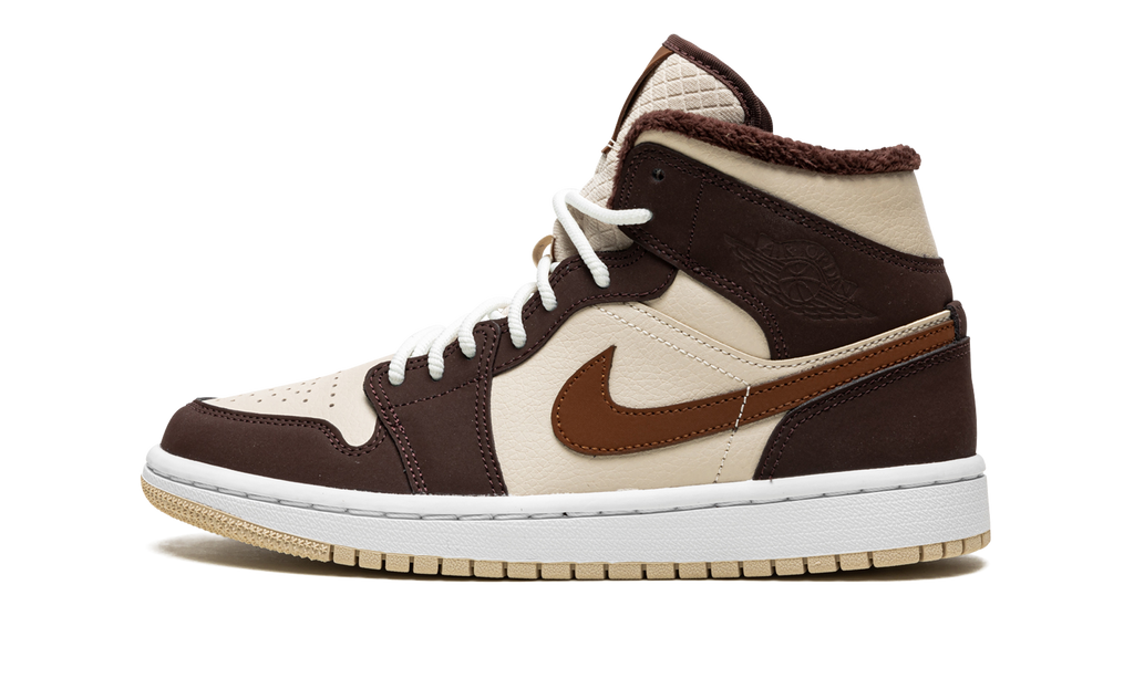 Air Jordan 1 Mid SE Wmns "Brown Basalt Fleece" DO6699 200