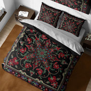 Arabic Floral Boho Mandala Bedding Set For Hippies