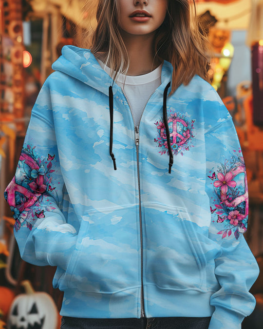 Don't Worry Be Hippie Hoodie Sweatshirt For Boho Hippie
