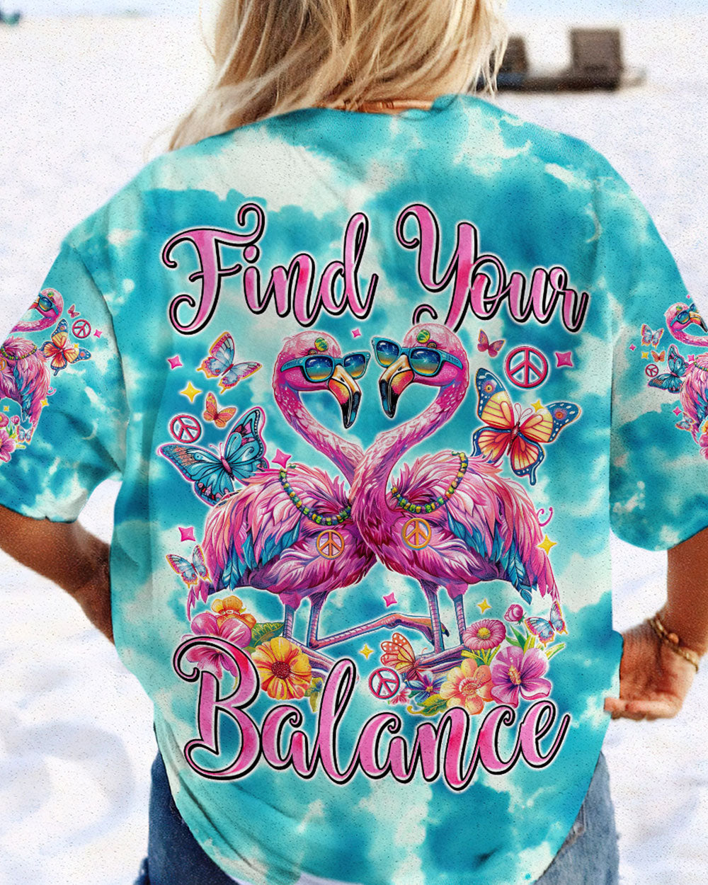 Hippie Art Zone - Find Your Balance Flamingo For Hippie