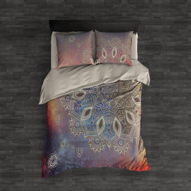 Hippie Art Zone - Bohemian Duvet Cover, Hippie Bedding, Bedding Set For Hippies