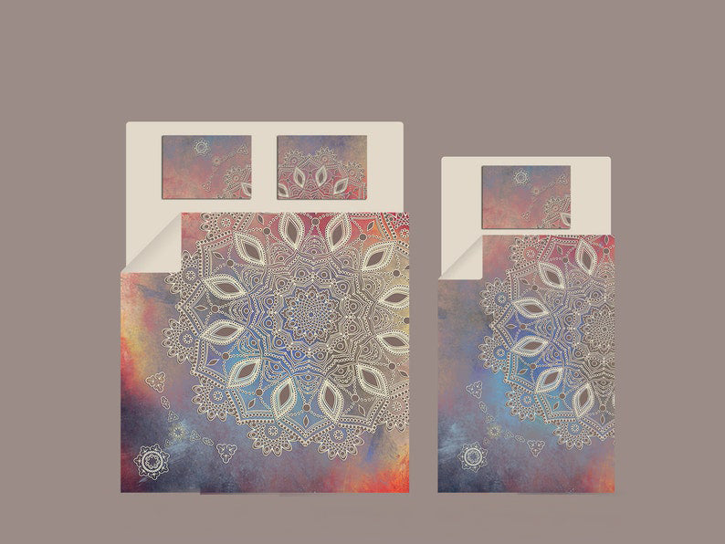 Hippie Art Zone - Bohemian Duvet Cover, Hippie Bedding, Bedding Set For Hippies