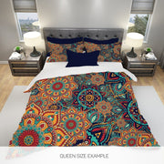 Hippie Art Zone - Colorful Boho Bedding Set For Hippies
