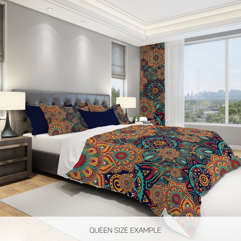 Hippie Art Zone - Colorful Boho Bedding Set For Hippies