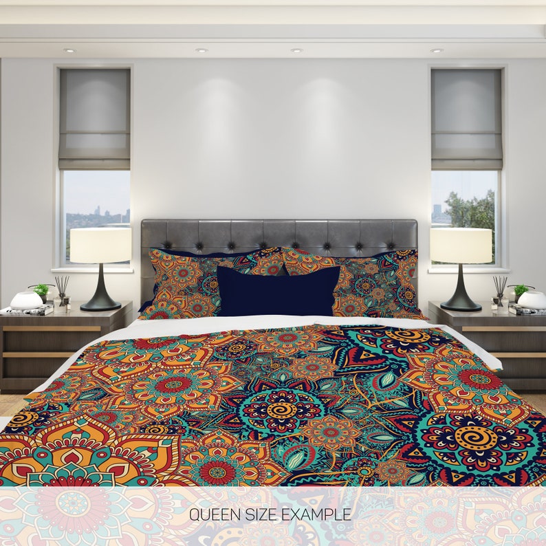 Hippie Art Zone - Colorful Boho Bedding Set For Hippies