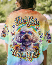 Hippie Art Zone - Be You The World Will Adjust Poodle Dog For Hippie