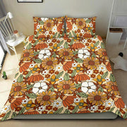 Hippie Art Zone - Boho Duvet Cover, Floral Duvet Cover, Bedding Set For Hippies