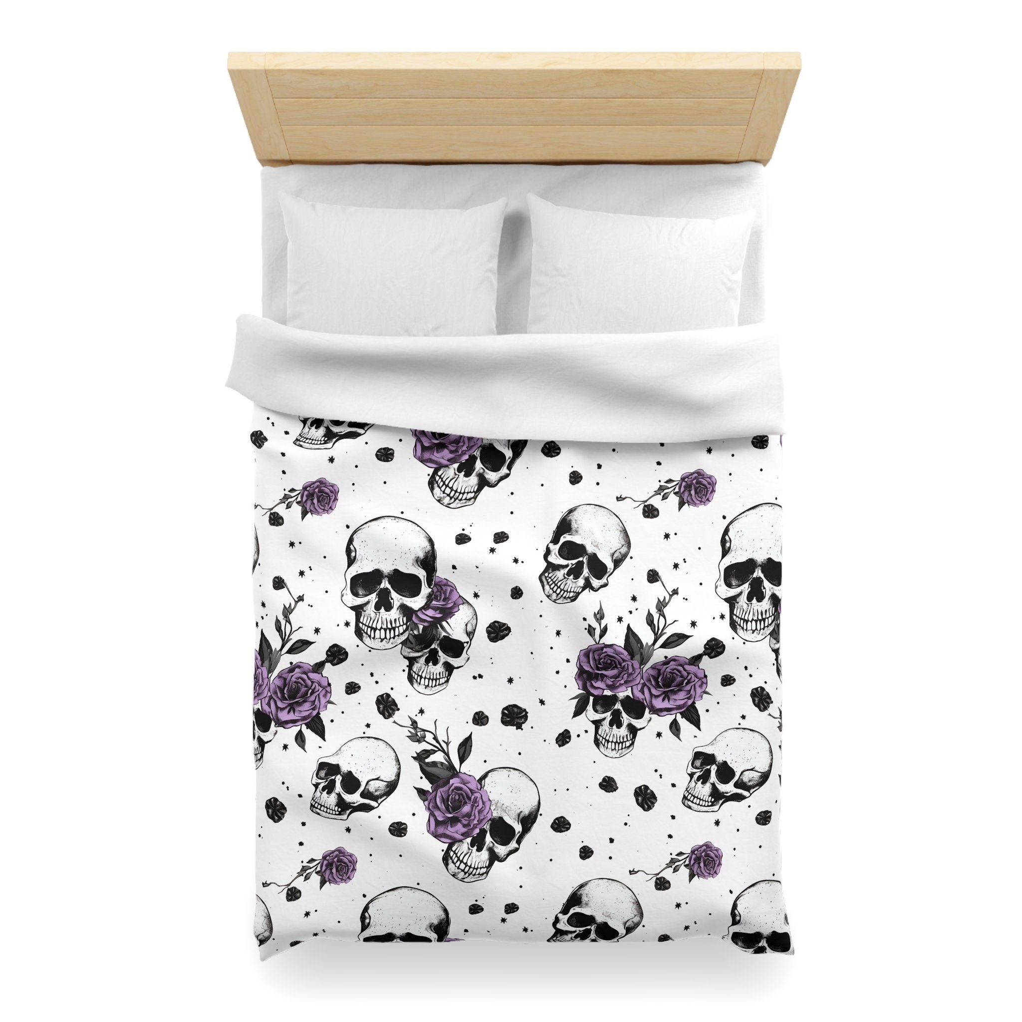 Hippie Art Zone - Eternally Yours Gothic, Halloween Dark Gothic Bedding Set For Hippies