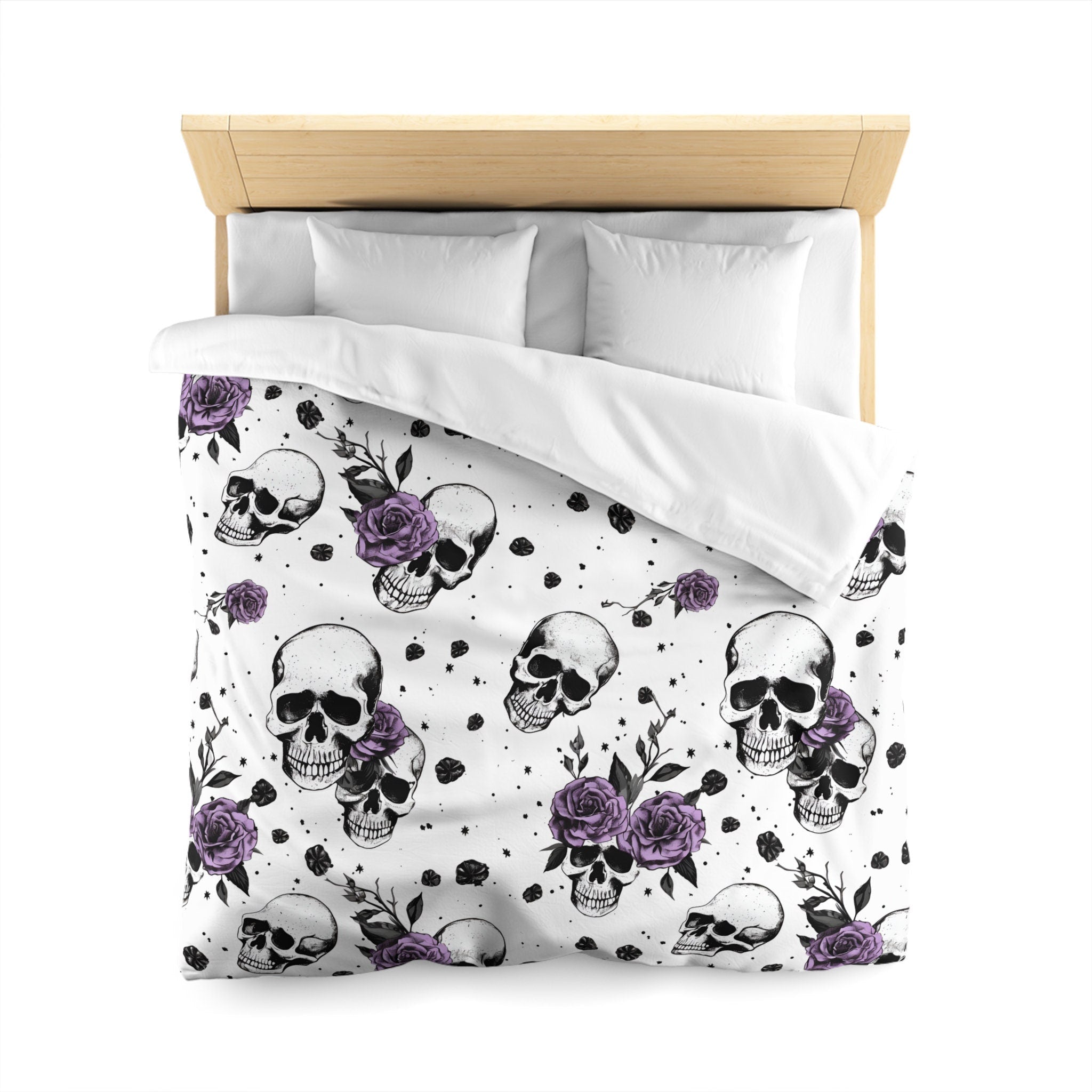 Hippie Art Zone - Eternally Yours Gothic, Halloween Dark Gothic Bedding Set For Hippies