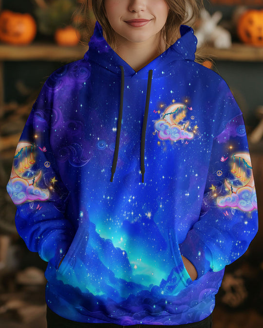 Fly Me To The Moon Hoodie Sweatshirt For Boho Hippie