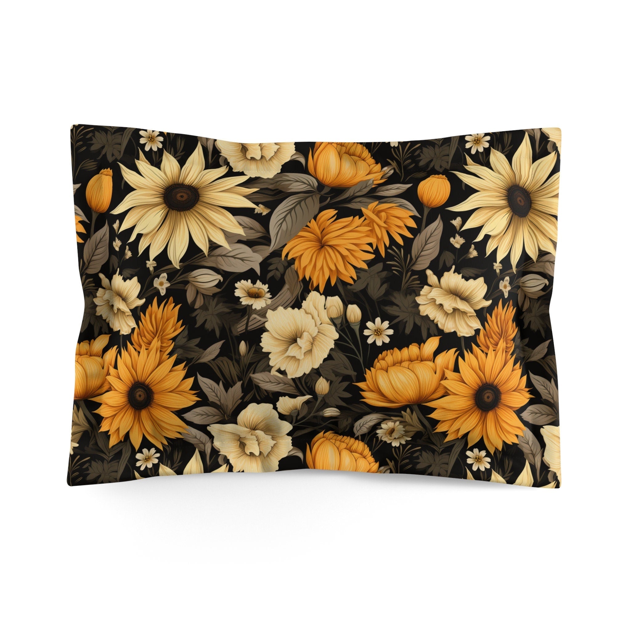 Hippie Art Zone - Forbidden Sunflower, Halloween Dark Gothic Bedding Set For Hippies