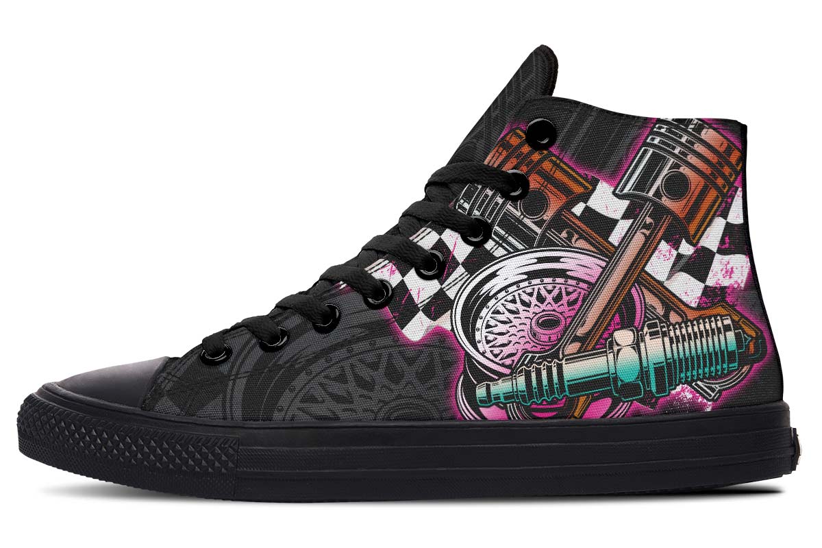 hippieartzone Shoes - COLORFUL RAD RACER