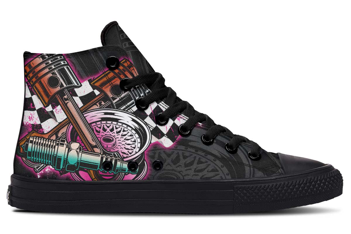 hippieartzone Shoes - COLORFUL RAD RACER